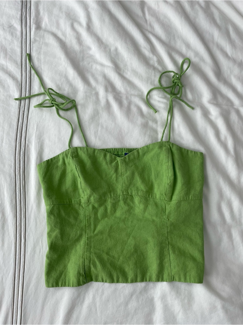 Green Tie-Strap Crop Top - Women
